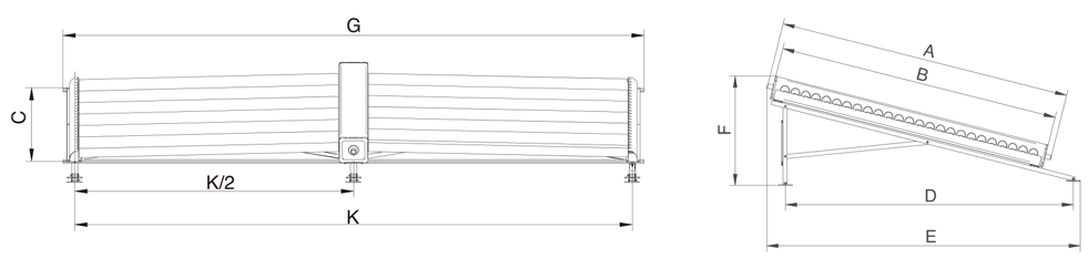 Non-pressurized evacuated tube collectors