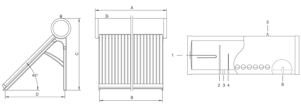 Pressurized Solar Water Heater