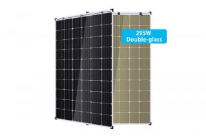 295W double glass solar panel module with 60 cells for sale