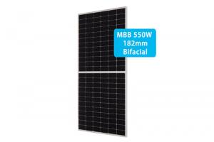 525-550W Hot sale Bifacial Double Glass mono solar panels 182 MBB half cells